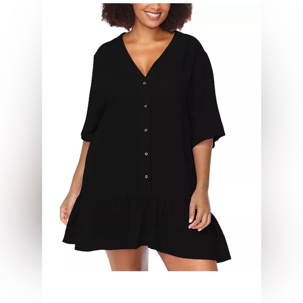 NWT Raisins Curve Trendy Plus Size Sol Cotton Cover-Up 2X